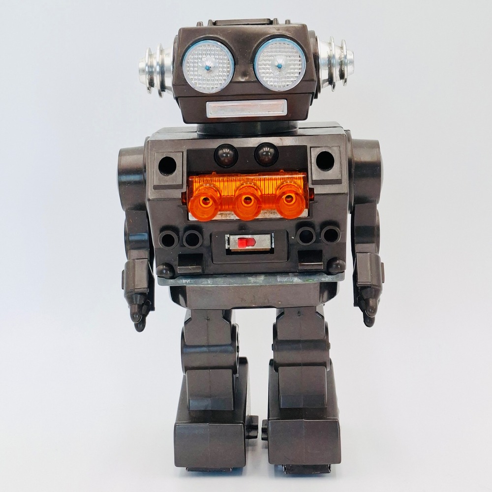 Vintage Horikawa Japan Engine Piston Robot 9" Space Toy Parts Repair